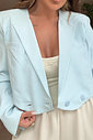 BLAZER CROPPED DE CREPE PATOU GABI BO BLAZER CROPPED DE CREPE PATOU GABI BO