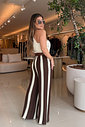 CALÇA TRICO WIDE LEG DE LISTRAS LILIANA CALÇA TRICO WIDE LEG DE LISTRAS LILIANA