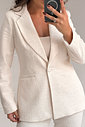 BLAZER ALFAIATARIA EM TRAMA NATURAL ALICE