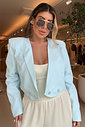 BLAZER CROPPED DE CREPE PATOU GABI BO BLAZER CROPPED DE CREPE PATOU GABI BO