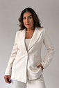 BLAZER ALFAIATARIA EM TRAMA NATURAL ALICE