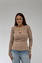 BLUSA CANELADA MANGA LONGA CARLY