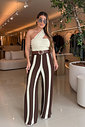 CALÇA TRICO WIDE LEG DE LISTRAS LILIANA CALÇA TRICO WIDE LEG DE LISTRAS LILIANA