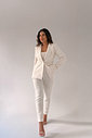BLAZER ALFAIATARIA EM TRAMA NATURAL ALICE