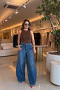 CALÇA JEANS BARREL VIVIAN LANÇA PERFUME