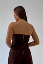 BLUSA CORSET COURO LUIZE LPE BLUSA CORSET COURO LUIZE LPE
