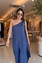 BLUSA OMBRO UNICO ALONGADA EM LINHO LUCIANE BLUSA OMBRO UNICO ALONGADA EM LINHO LUCIANE