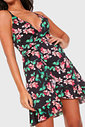Vestido FiveBlu Curto Floral Preto