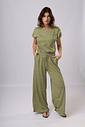 CONJUNTO EM MESCLA DE LINHO - MATCHA CONJUNTO EM MESCLA DE LINHO - MATCHA