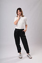 BLUSA MANGA CURTA CANELADA SARAH - Off White BLUSA MANGA CURTA CANELADA SARAH - Off White