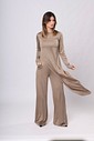 CONJUNTO ASSIMÉTRICO CASA VELATO - DUSTY OLIVE - Calça + Blusa Assimétrica