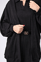 TWIN SET BLUSA POLO + CARDIGAN TRAMA PRETO