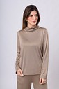 BLUSA GOLA CASA VELATO - DUSTY OLIVE