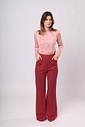 CALÇA SIGNATURE - BOLSO BORDADO - Vermelho Beso
