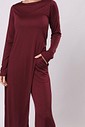 CONJUNTO ASSIMÉTRICO CASA VELATO - CEREJA LAQUEADA - Calça + Blusa Assimétrica CONJUNTO ASSIMÉTRICO CASA VELATO - CEREJA LAQUEADA - Calça + Blusa Assimétrica