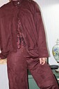 JAQUETA BORGONHA SUEDE BOMBER