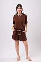 CONJUNTO EASY BREEZY MARROM CACAU