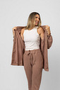 CONJUNTO CARDIGAN + CALÇA TRAMA NUDE