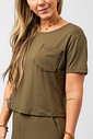 BLUSA EASY VISCOSE OLIVE
