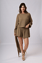 TRIO SHORTS PANNA OLIVE