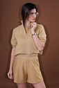 SHORTS RISCA DE GIZ DOCE DE LEITE