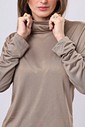 BLUSA GOLA CASA VELATO - DUSTY OLIVE