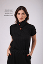 BLUSA POLO TRAMA PRETO