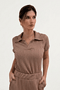 BLUSA POLO TRAMA NUDE
