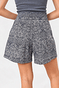 SHORTS EVASÊ JACQUARD BLUE BLOOM JEANS