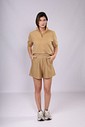 SHORTS RISCA DE GIZ DOCE DE LEITE