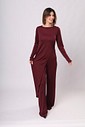 CONJUNTO ASSIMÉTRICO CASA VELATO - CEREJA LAQUEADA - Calça + Blusa Assimétrica CONJUNTO ASSIMÉTRICO CASA VELATO - CEREJA LAQUEADA - Calça + Blusa Assimétrica