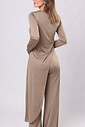 CONJUNTO ASSIMÉTRICO CASA VELATO - DUSTY OLIVE - Calça + Blusa Assimétrica