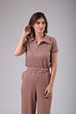 BLUSA POLO TRAMA NUDE
