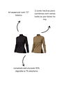 KIT 2 BLUSAS NIVELLE - CANELADO ESTRUTURADO