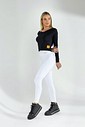 Cropped Manga Longa Torcido Costas Preto De Chelles FT0982BL Cropped Manga Longa Torcido Costas Preto De Chelles FT0982BL