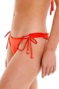 Biquini Fax Bustie Tanga Reverse Laranja Vichy New Beach 2147121