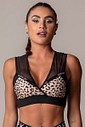 Top Walk Fitness Estampa Animal Print com Tule Hipkini 3339518