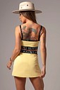 Saia Magic Fitness Amarela com Elástico Hipkini 3339066