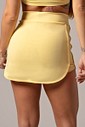 Shorts Saia Paris Fitness Amarelo e Silk Rosa na Frente Hipkini M 3339284