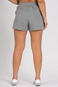 Short de Moletom Feminino Bolso a Fio Chumbo  Short de Moletom Feminino Bolso a Fio Chumbo
