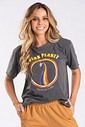 T-shirt Estonada Color Planet Chumbo T-shirt Estonada Color Planet Chumbo
