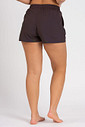 Short Praia Confort Feminino Liso Marrom