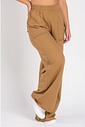 Calça Wide Leg Moletom Peluciada Caramelo Calça Wide Leg Moletom Peluciada Caramelo
