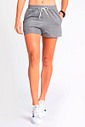 Short de Moletom Feminino Runner Larel Chumbo Short de Moletom Feminino Runner Larel Chumbo