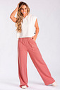 Calça Wide Leg Moletom Coral