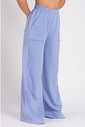 Calça Wide Leg Moletom Peluciada Lilás Calça Wide Leg Moletom Peluciada Lilás