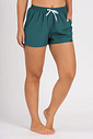 Short Praia Confort Feminino Liso  Azul Petroleo