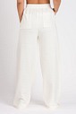 Calça Wide Leg Moletom Off White Calça Wide Leg Moletom Off White