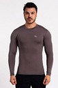 Camiseta Térmica Manga Longa Masculina Chumbo Camiseta Térmica Manga Longa Masculina Chumbo