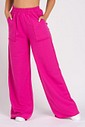 Calça Wide Leg Moletom Pink